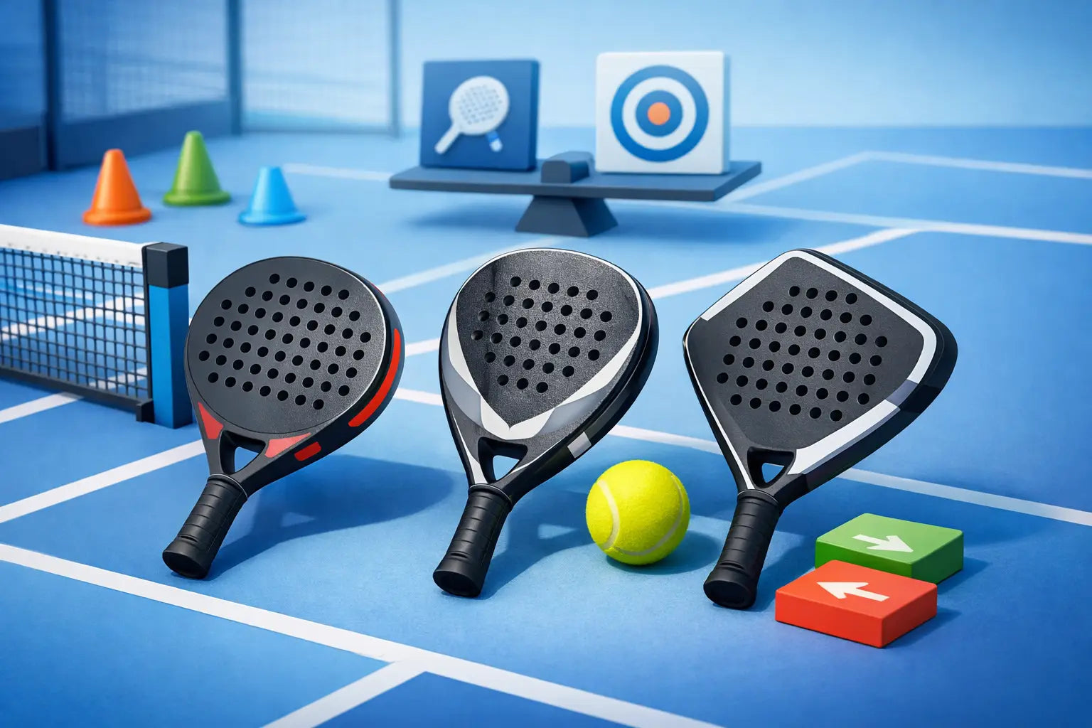 Padelschläger mit viel Kontrolle richtig wählen