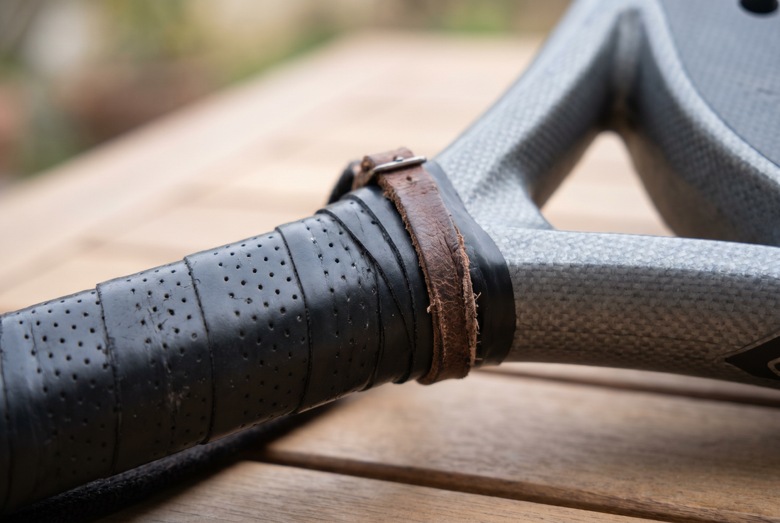 Detail des Padel-Schläger-Griffs – Komfort und Kontrolle