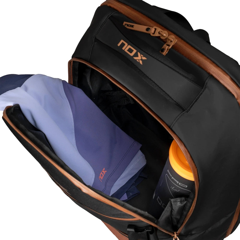 NOX Luxury Open Series Backpack Schwarz/Braun