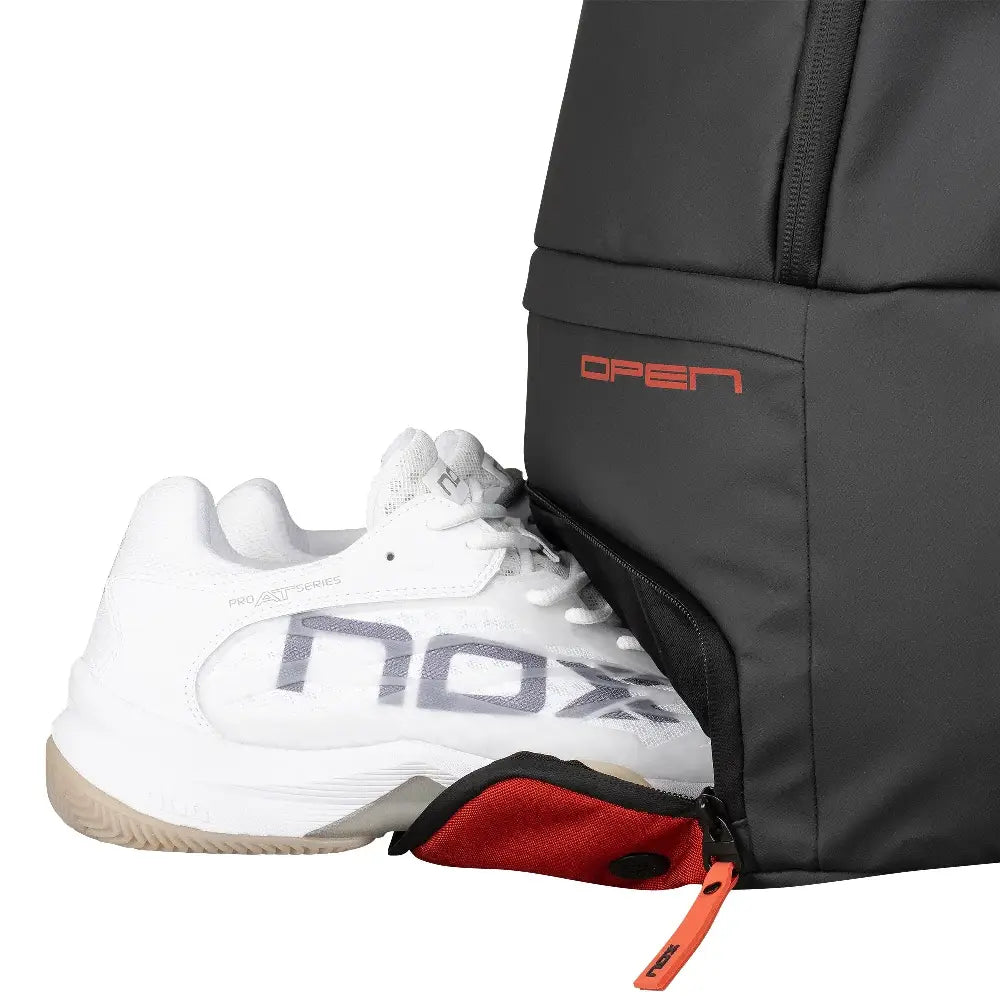 NOX Luxury Open Series Backpack Schwarz/Rot