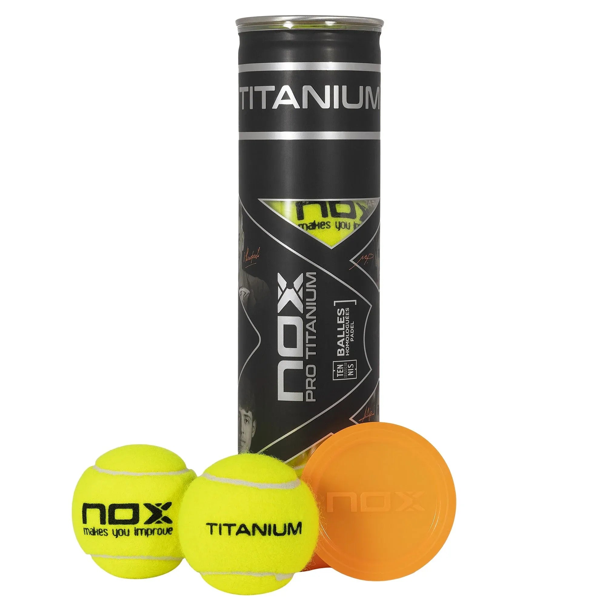 NOX Pro Titanium Padelbälle (4 Bälle)