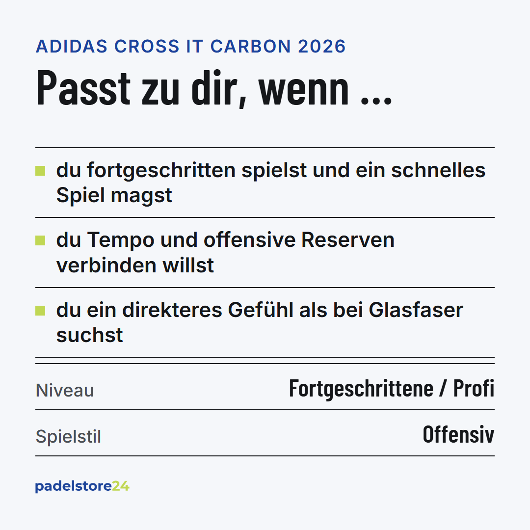Adidas Cross It Carbon 2026 – Zielgruppe und Spielertyp