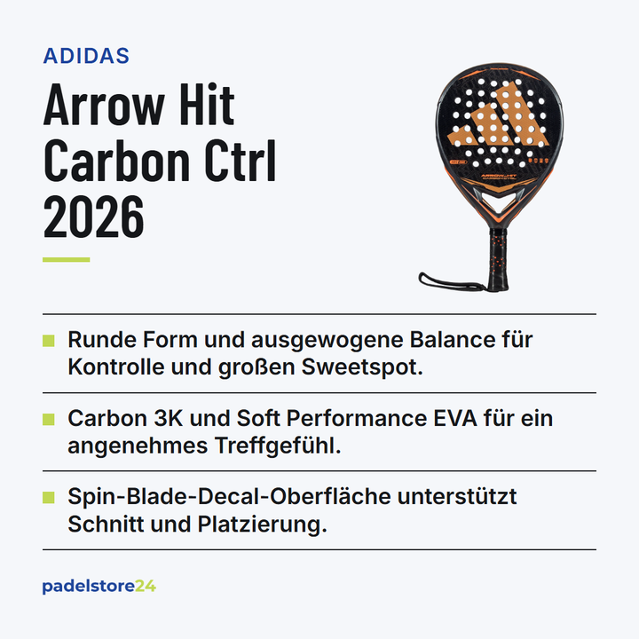 Adidas Arrow Hit Carbon Ctrl 2026 – Produktübersicht