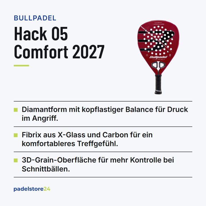 Bullpadel Hack 05 Comfort 2027 – Produktübersicht