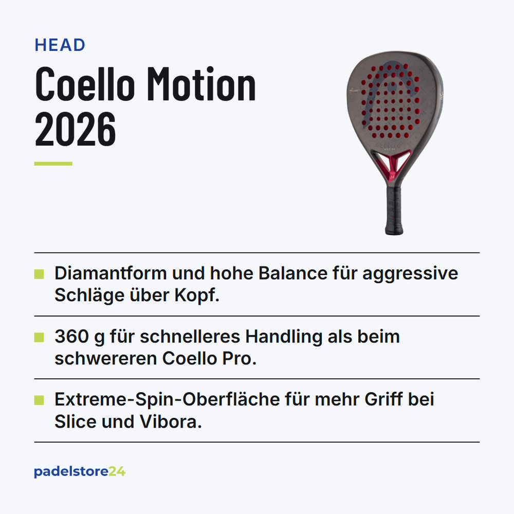 Head Coello Motion 2026 – Produktübersicht