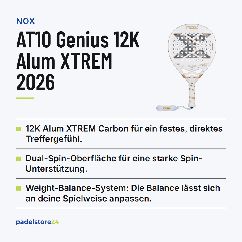 NOX AT10 Luxury Genius 12K Alum XTREM 2026 – Produktübersicht