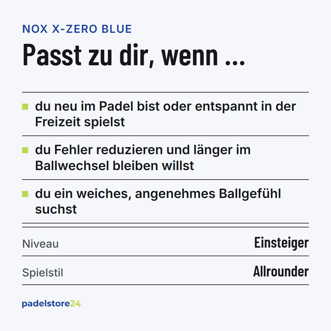 NOX X-ZERO Blue – Zielgruppe und Spielertyp