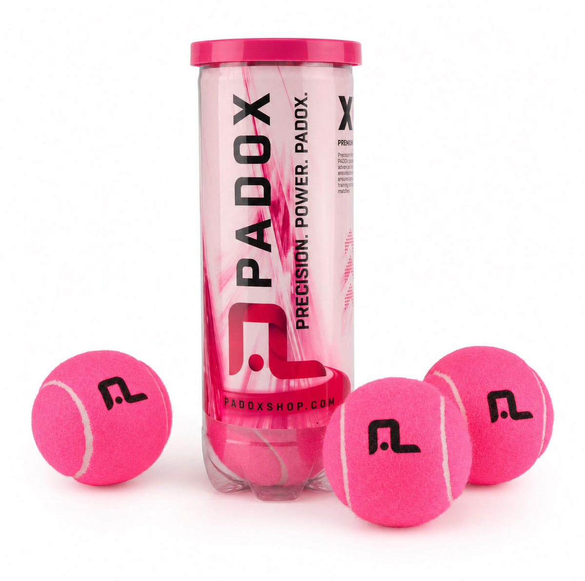 PADOX Padelbälle Pink (4 Dosen / 12 Bälle)