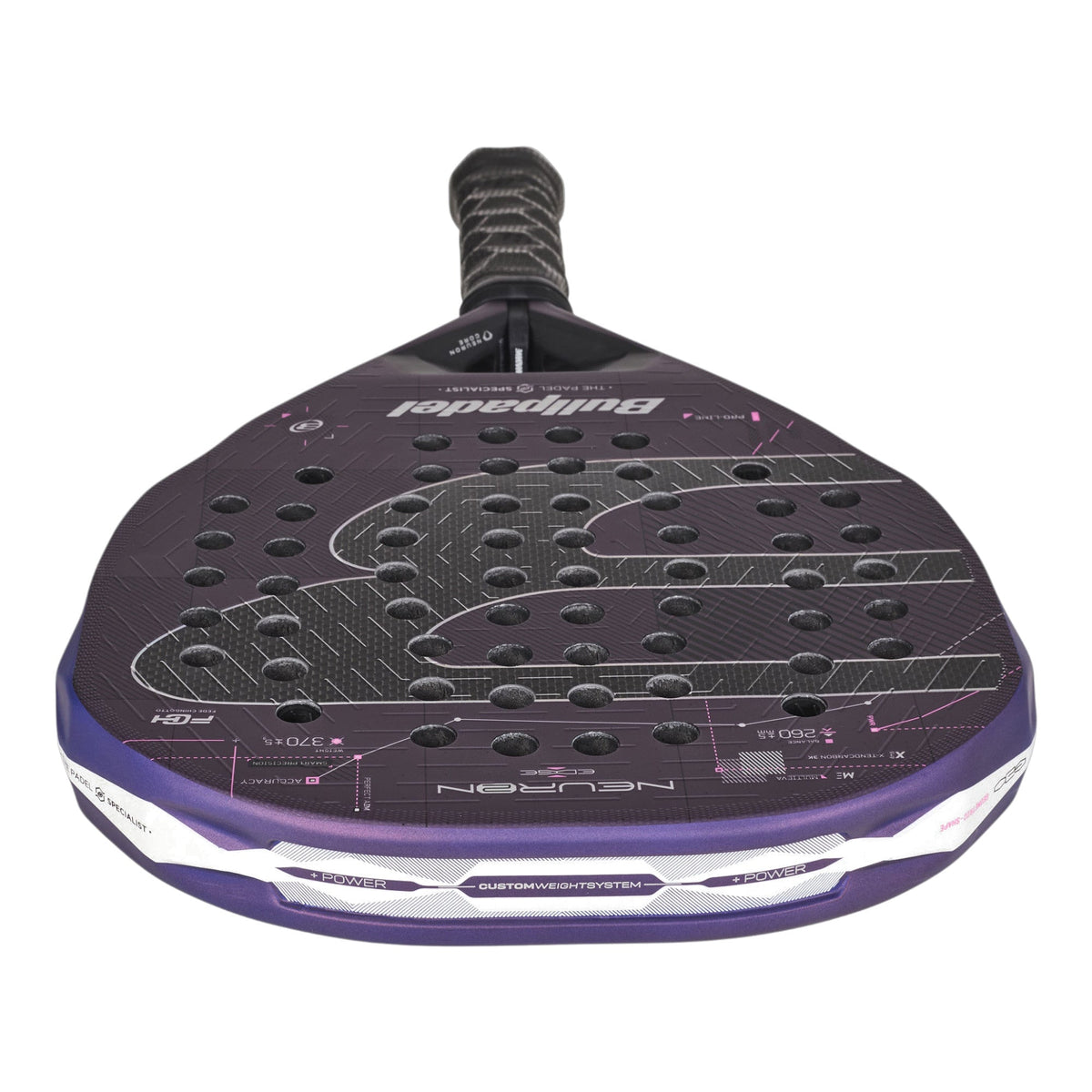 Bullpadel Neuron 02 Edge 2027 Padelschläger – Perspektivansicht