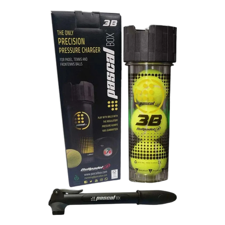 Bullpadel Pascal Box 3B mit Druckventil-Aufsatz