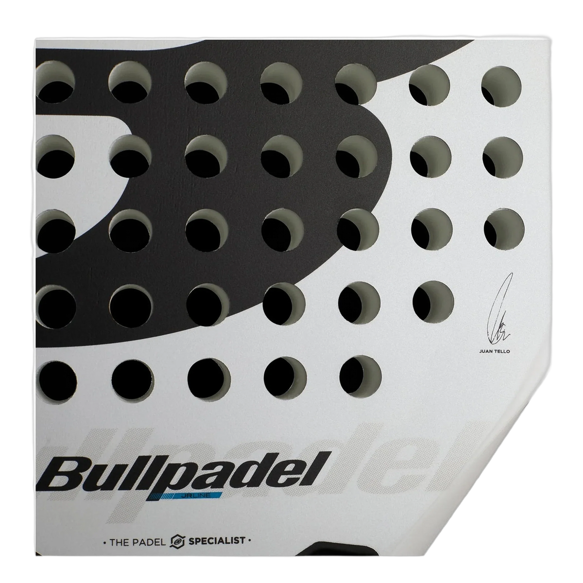 Detail der Schlagfläche des Bullpadel Vertex JR Boy 2026