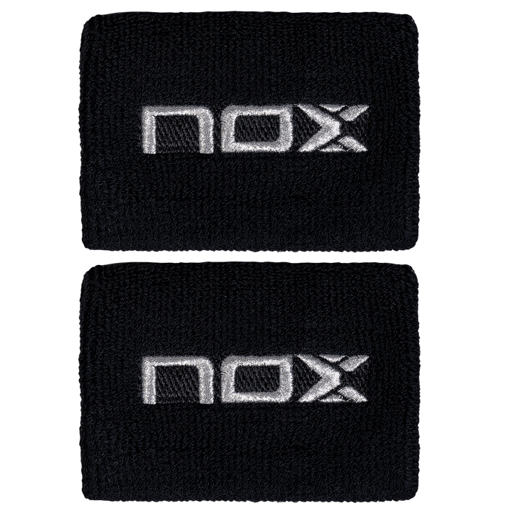 NOX Schweißbänder Schwarz/Weiß – Detailansicht