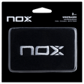 NOX Schweißbänder Schwarz mit weißem Logo, 2er-Pack
