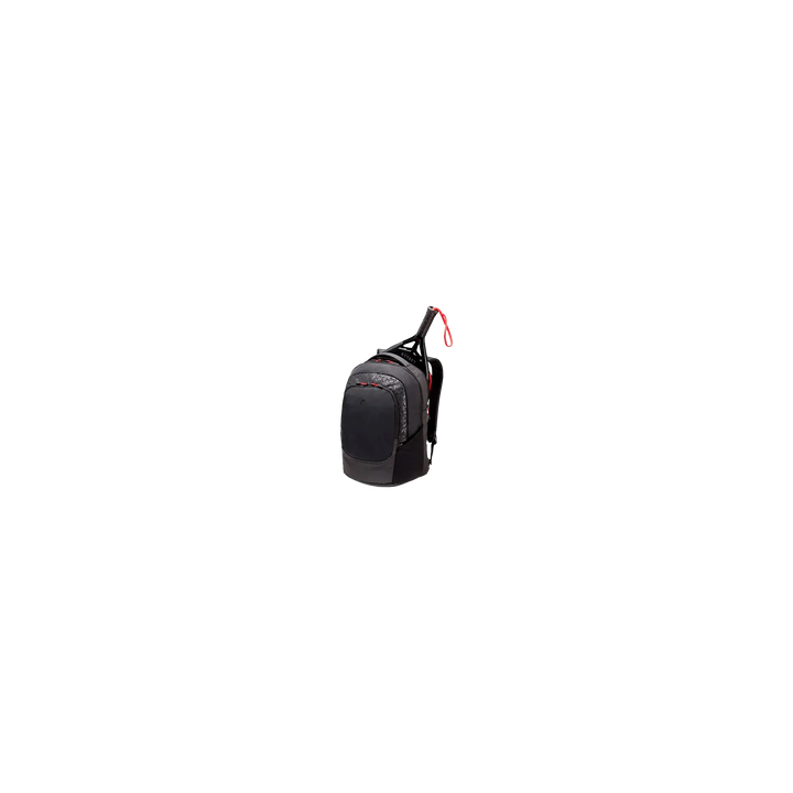 HEAD Coello Pro X Padelrucksack 30L Schwarz, Seitenansicht mit Schlägerfach