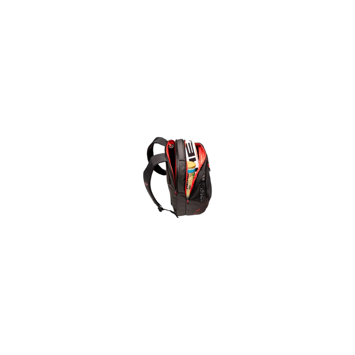 HEAD Coello Pro X Padelrucksack 30L Schwarz von hinten getragen mit Ausstattung