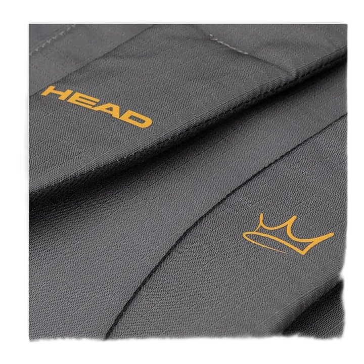 Design-Detail des HEAD Coello Pro X Padel Duffle Bag L mit Markenschriftzug