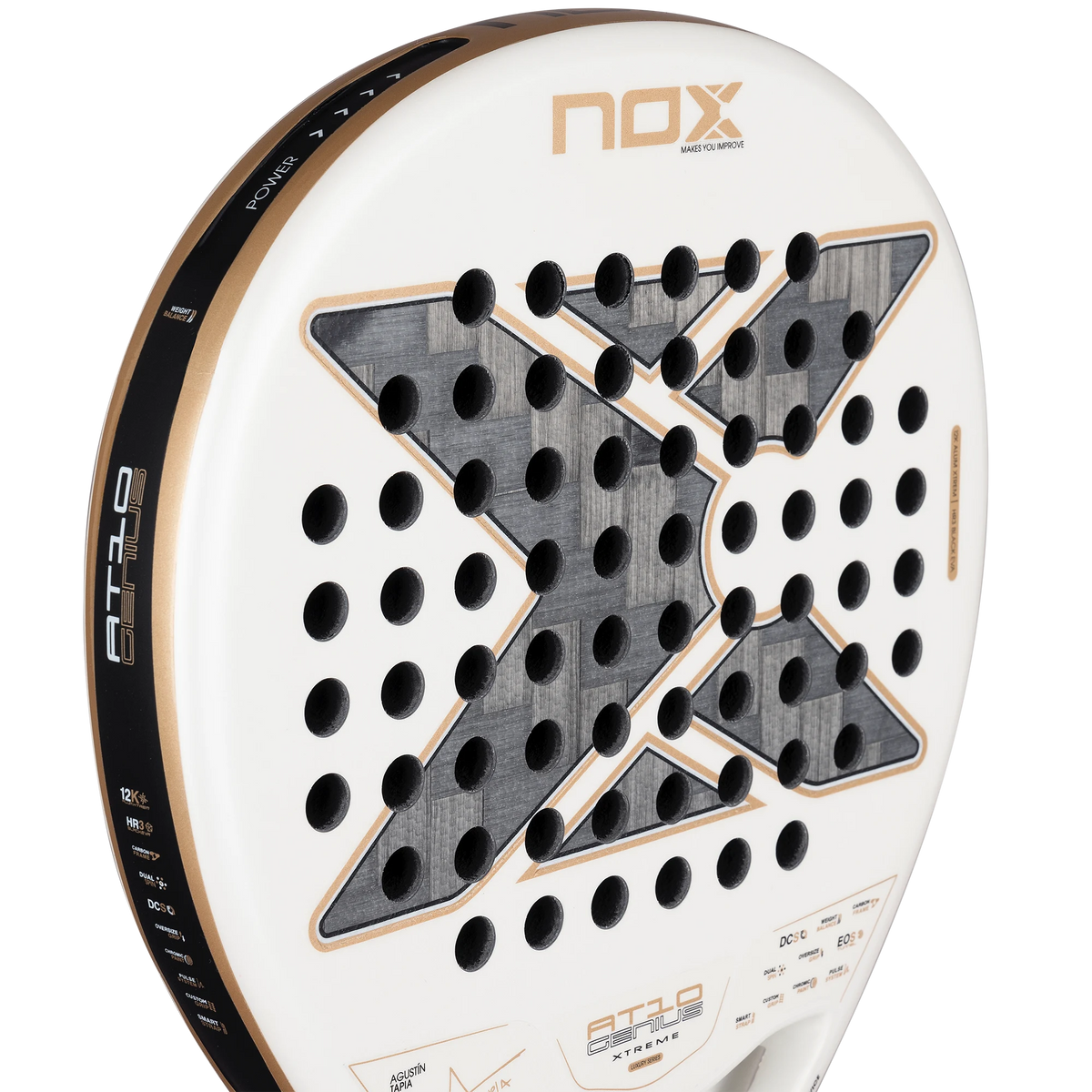NOX AT10 Genius 12K Alum XTREM 2026 – Detailansicht Schlagfläche