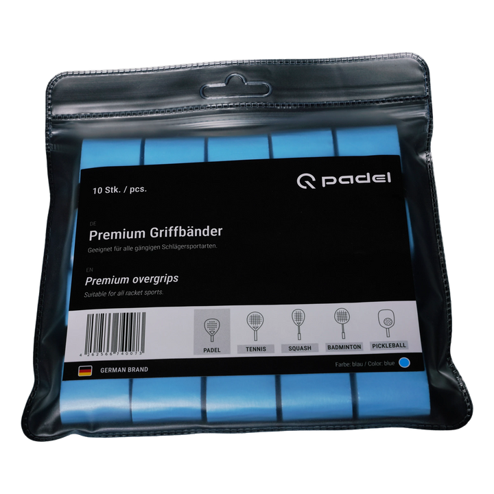 Q Padel Premium Overgrip Blau (10 Stück)