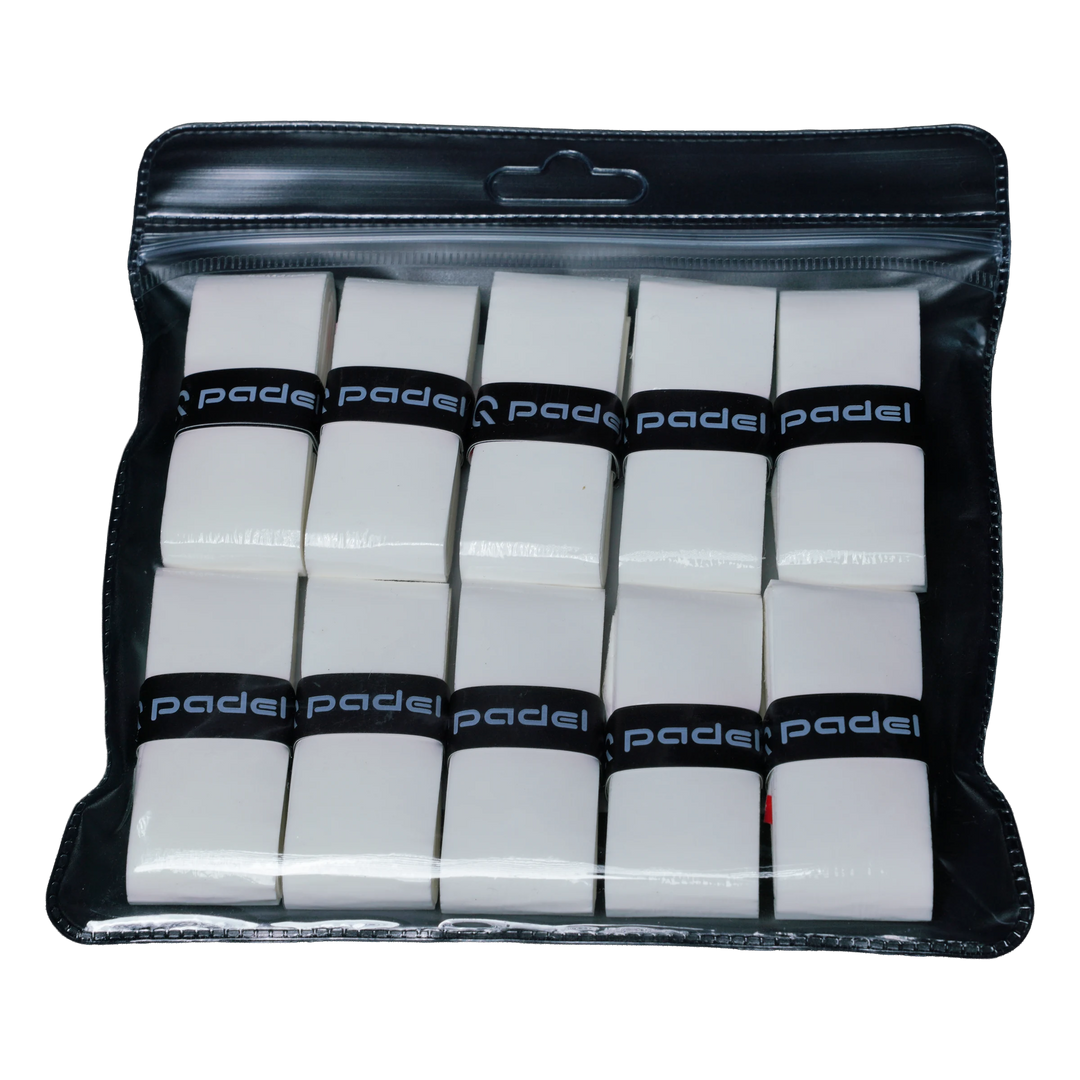 Q Padel Premium Overgrip Weiß (10 Stück)
