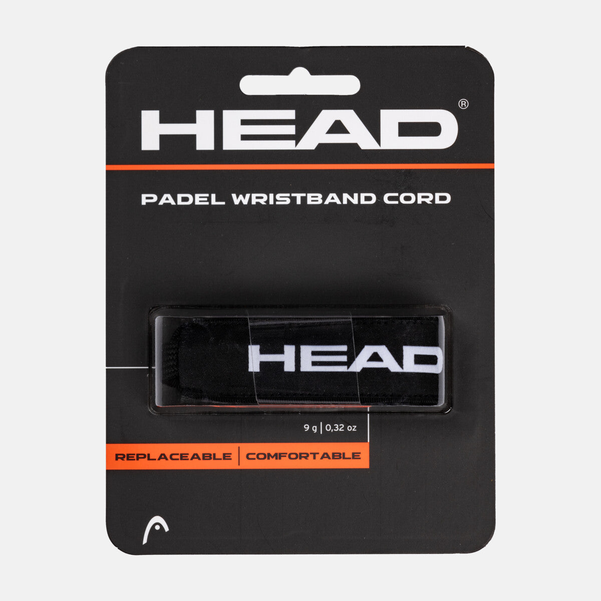 Head Wrist Padel Cord Schwarz